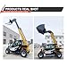 Versatile 4WD Telescopic Handler Forklift Booms with Automatic Fork Leveling for Construction Mobile Telehandler Forklift Booms with Proportional Braking for Industrial Sites