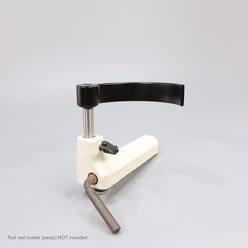 Miniatura 2 de Soporte de herramientas curvado de 5 pulgadas de diámetro para girar cuencos pequeños en torno de madera, poste de 58 pulgadas de diámetro, longitud