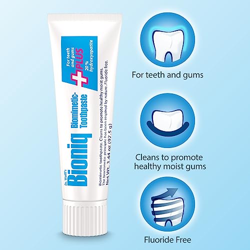 Bioniq Plus Biomimetic Toothpaste With 20 Percent Hydroxyapatite For Teeth And Gums, 3.44 Ounce #TOP3