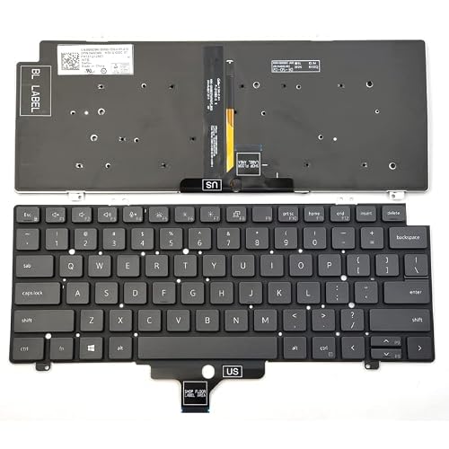 RobertDTesta Clavier pour ordinateur portable Dell Latitude 5420 7420 7520 Series Noir avec rétro-éclairage 0CW3R5 CW3R5