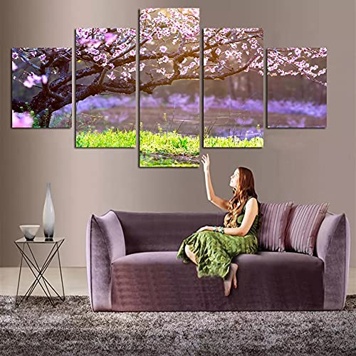 Fleurs paysage pour salon décor moderne : comment dynamiser un mur blanc - 4