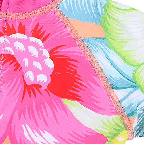 Image of HUAANIUE Toddler Girl Swimsuit Long Sleeve UPF50+ Sun Protection