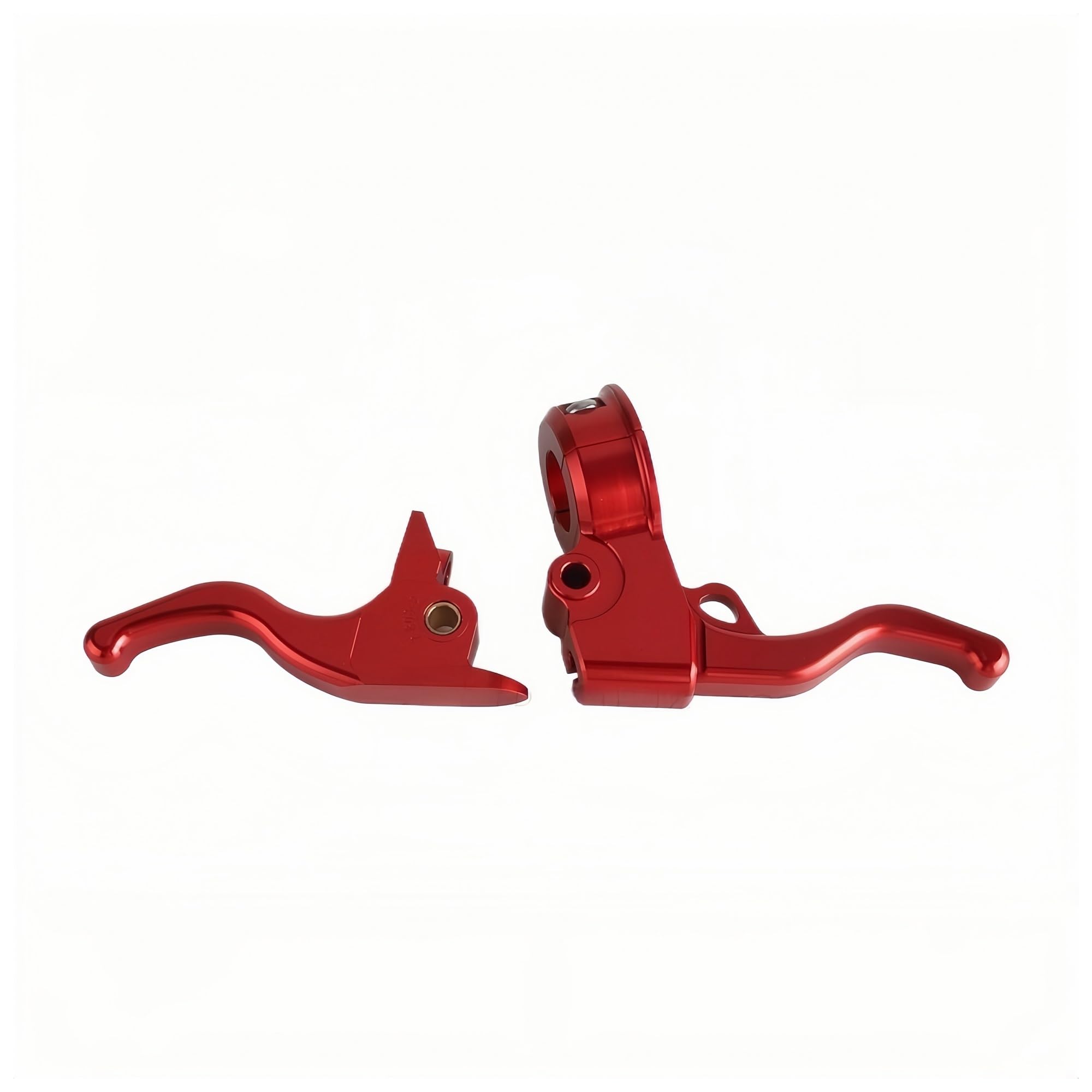 Levier d'embrayage et de frein en aluminium custom rouge pour moto Harley Davidson Touring