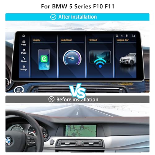 Radio con pantalla táctil QLED 12.8" para BMW 5 Series miniatura 3