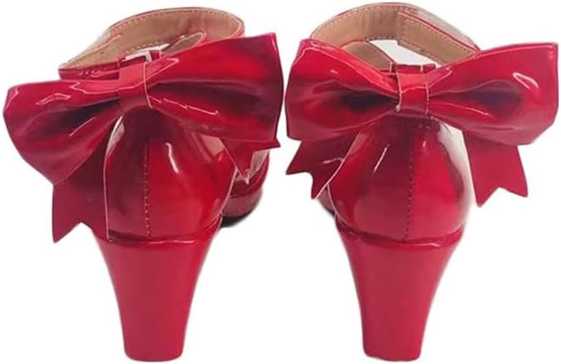 Hauioe Madoka shoes Red Boots For Women Party Shoes