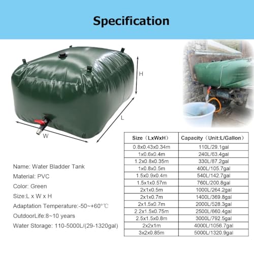 Sac d'eau souple portable de grande capacité et ultra robuste - 3