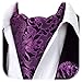 HISDERN Purple Floral Ascot Ties for Men Formal Fashion Rose Print Ascot Tie and Pocker Square Set for Wedding Party Prom Cravat Scarf