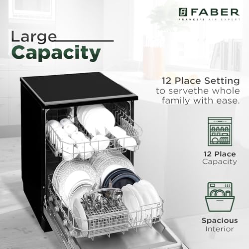Faber 12 Place Settings Dishwasher Neo Black - Image 8