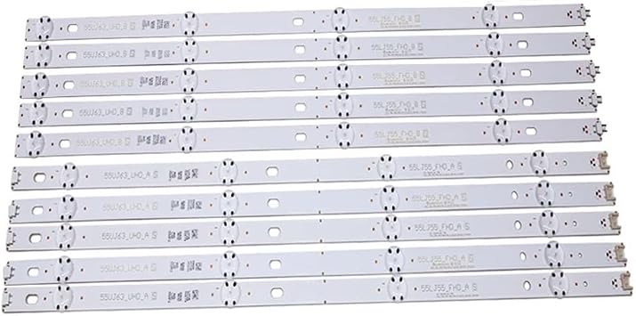 10pcs/Set LED Backlight Strip for LG 55UJ6300 55UJ6307 55UJ635V 55UJ634V 55UJ630V 55LJ5500 55UJ635 55UJ63_UHD 55LJ55_FHD A B
