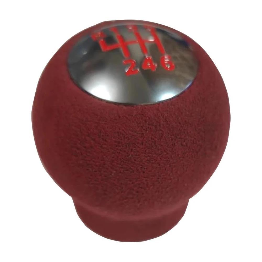 Sxqpocar Red Anti Fur 6 Speed Gear Shift Knob For Chevrolet Cruze 2009-2015 Gear Ball Head Shift Lever Head(Red)