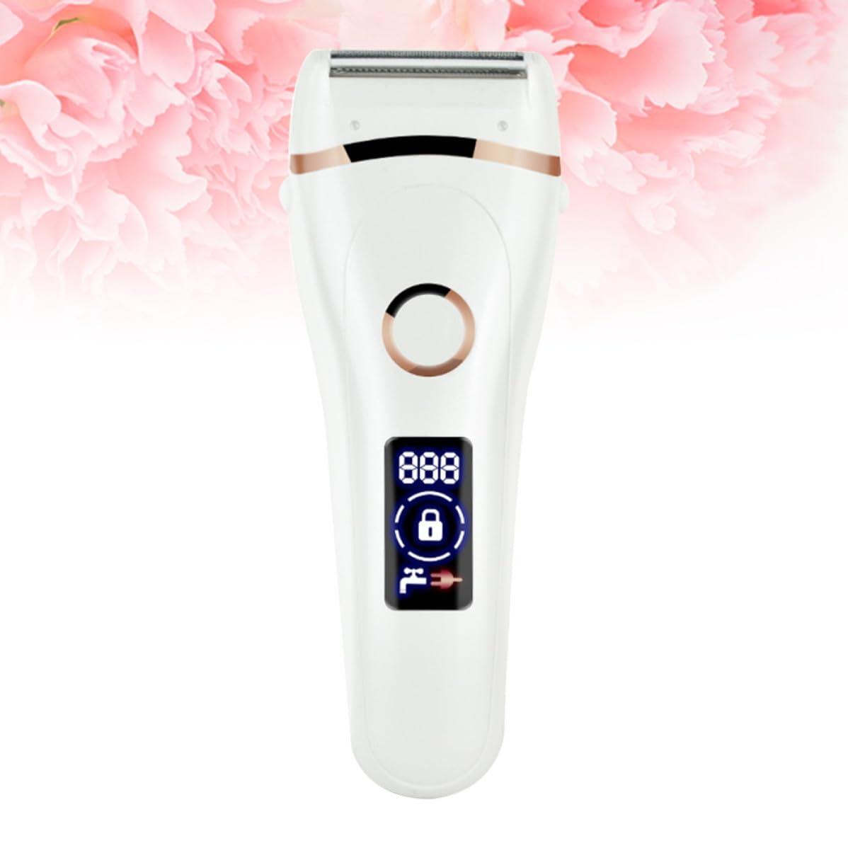 ibasenice Epilatore Elettrico Donna Batteria 600mah, Design Ergonomico in Abs Leggero per Rimozione dei Peli Viso e Corpo