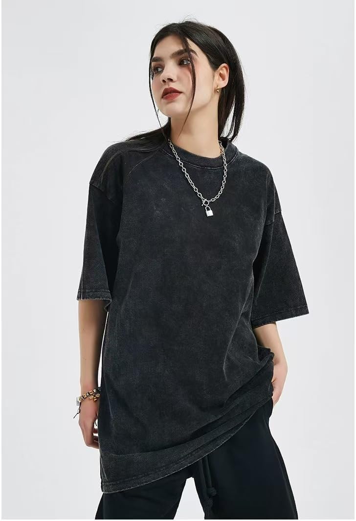 Yimoon 3 Pack Oversized Tshirts for Women Washed Vintage Baggy Boyfriend Tees Short Sleeve Unisex Cotton Tops - Image 2