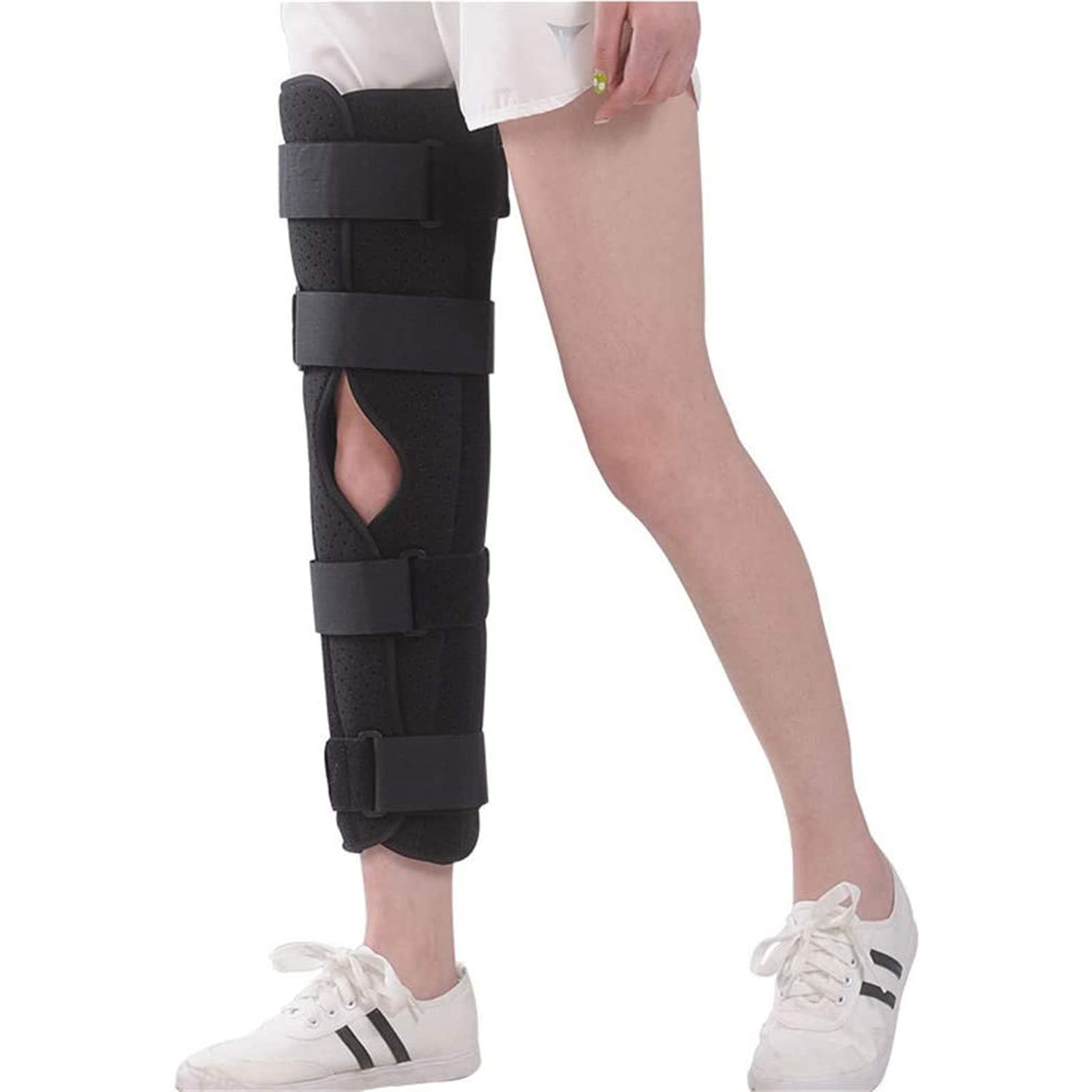 Attelle de jambe droite réglable pour bloquer le genou après une opération - 6