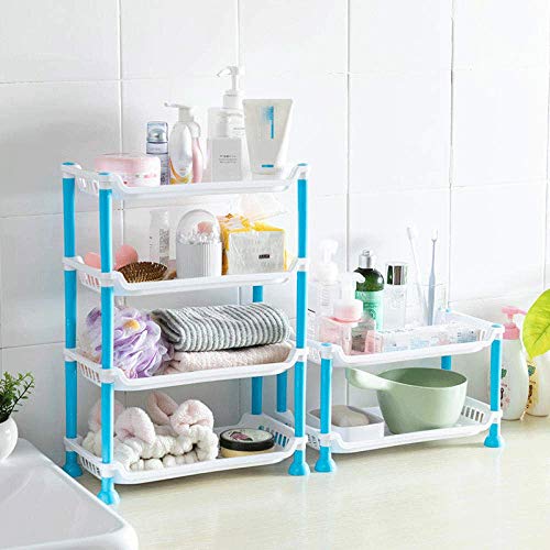 Étagère de douche d'angle adhésive et panier de rangement cuisine sans perçage - 3