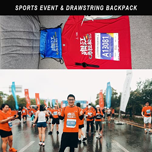 100 Pcs Drawstring Backpack Bulk Drawstring Bags Cinch Sack for Gym, Yoga, Shopping, Sports, Hiking or Gifts for Women and Men, Royalblue4