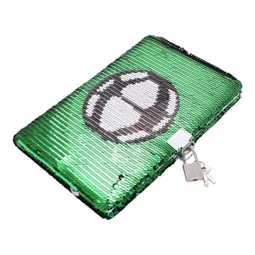 Carnet de notes de football sécurisé avec cadenas pour garder ses secrets bien à l'abri
