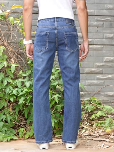 Image of Thomas Scott Men's Bootcut Fit Mid Rise Mid-Rise Clean Look Boot Cut Jeans
