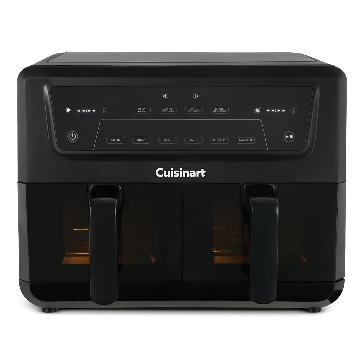Cuisinart Air fryer Doble Zona XXL 10.4L, Sin PFAS, FrÃe, asa, hornea, deshidrata, Max Crisp 2 x 5.2L - 8+ raciones Cajones Ventana de observación, Piezas aptas lavavaji