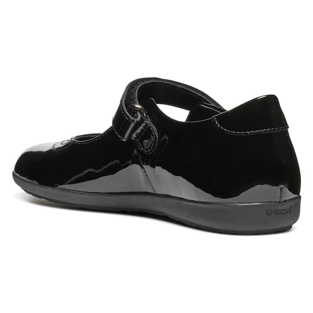 Geox J IBERIDE Girl G Płaskie Tancerki, Czarne, 35 EU, Czarny (Black), 35 EU