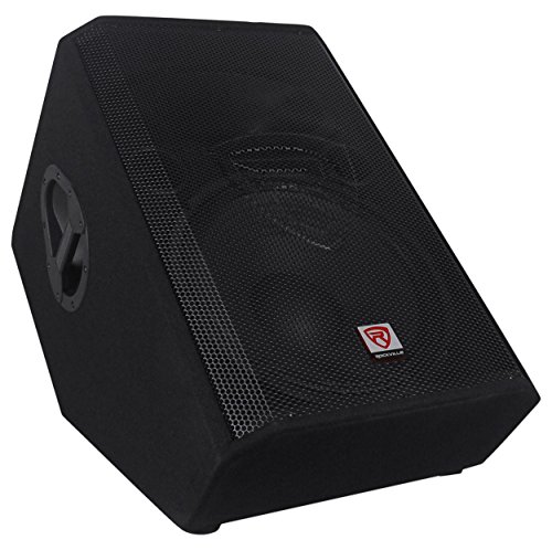 Rockville RSM15P 1400W 15' 2-Way Passive Stage Monitor Speaker, MDF Cabinet, Wide Dispersion, Clear...