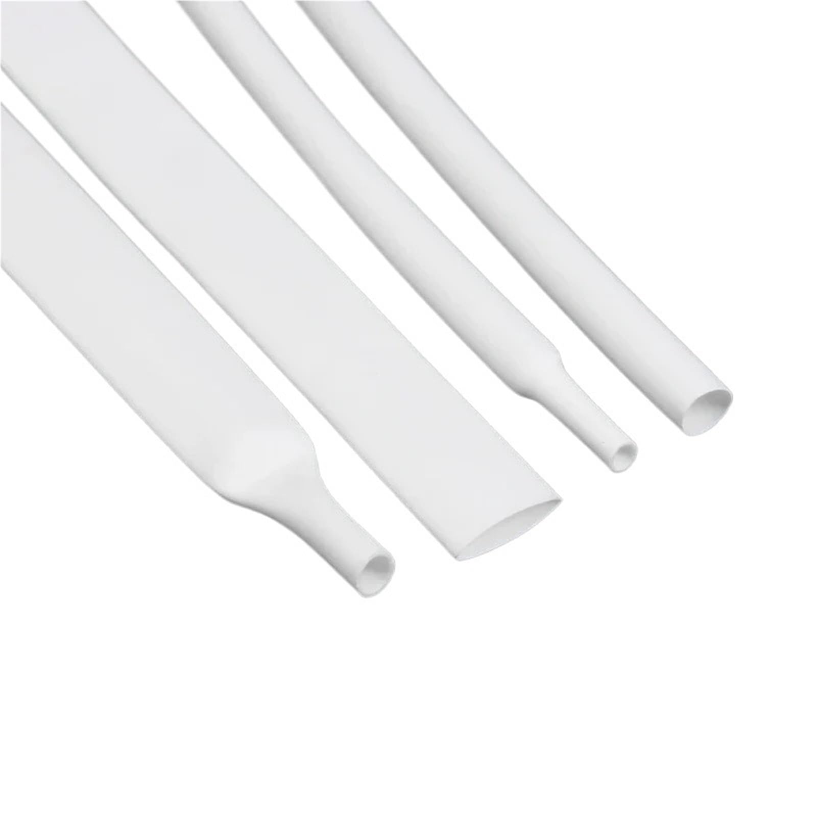 Tubo termorretráctil blanco, diámetro 0,6-80 mm, aislamiento eléctrico, relación 2:1, conectores de cable, funda protectora.(70MM_2 METERS)