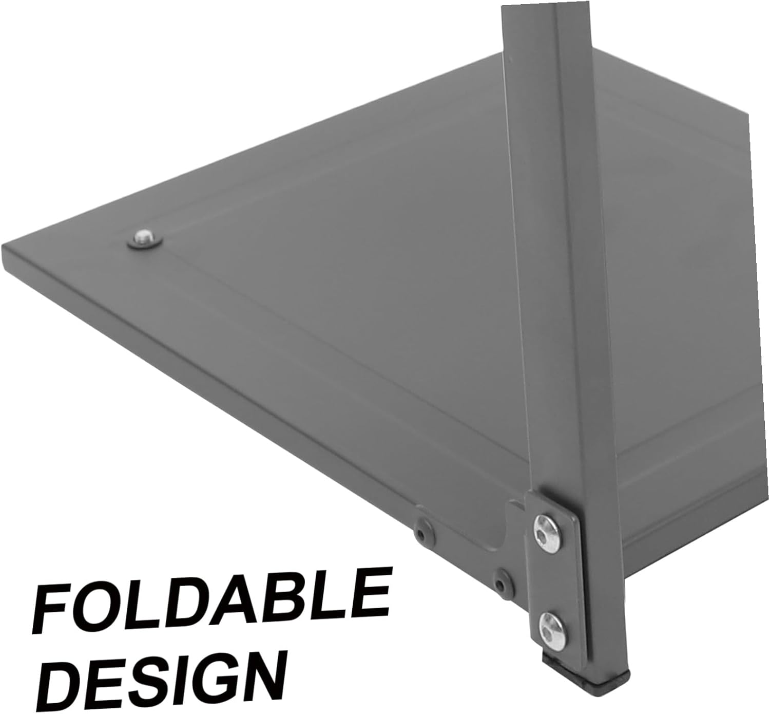 Foldable Carbon Steel Pot Organizer Rack for Kitchen Cabinets Draining Pan Storage with Strong Stability Convenient Space-saving Rack for Pots Pans Steamers and Spice Bottles