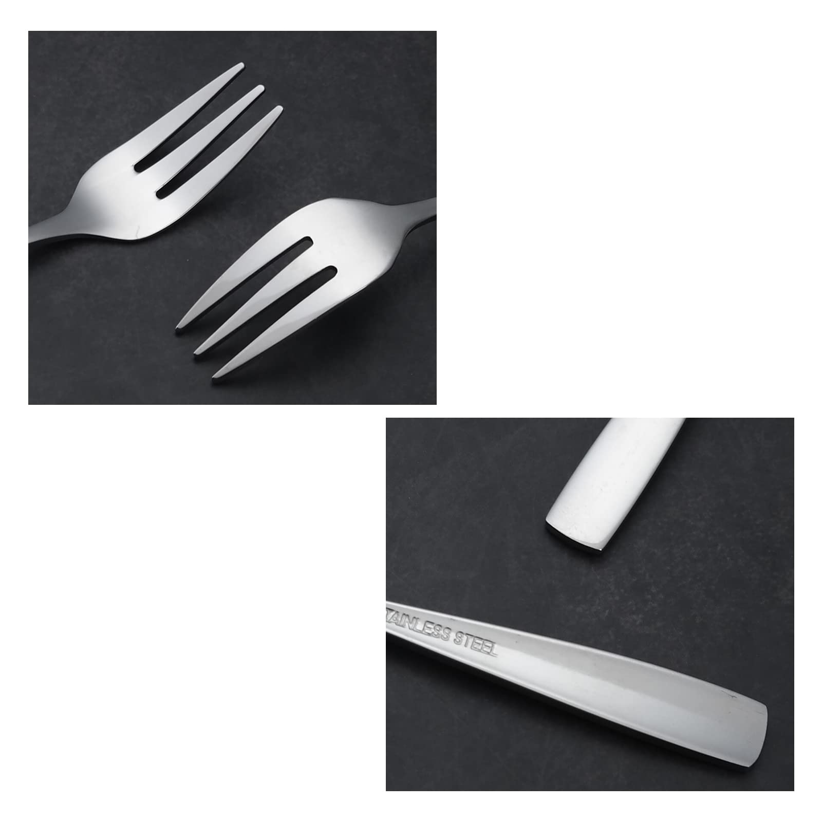 Lot De 4 Fourchettes En Métal, 4 Cuillères à Feuilles, Mini