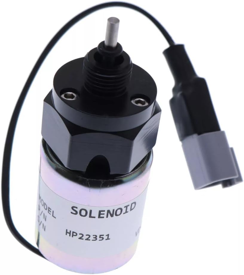 Throttle Solenoid, 12V, Compatible with Perkins 403D-15 404D-22 404D-22T 404D-22TA, U85206500, Replacement Part