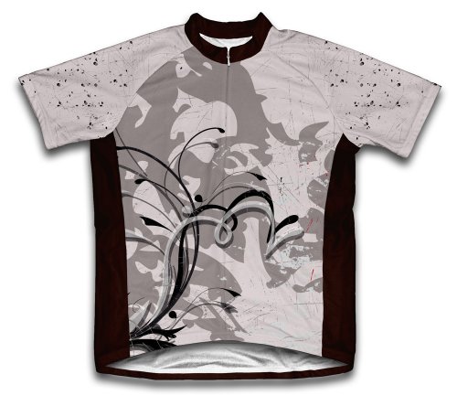 ScudoPro Flower Swirls Short Sleeve Cycling Jersey for Youth - Size M