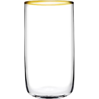 Pasabahce Iconic Golden Touch Water Glasses 365 ml Set of 6