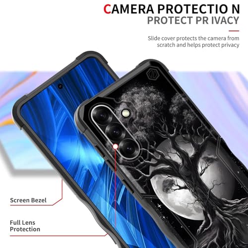 EFGWSDER for Galaxy A36 5G Case,[Dual Layer][10 FT Military Grade Drop Protection] Heavy Duty Shockproof Case for Samsung Galaxy A36 5G 6.7" 2025,Tree of Life Moon - image 2