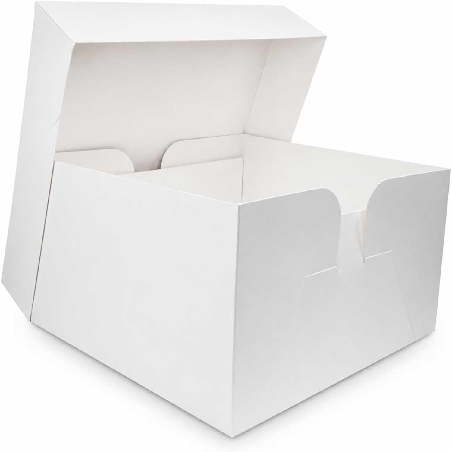 LARRYROO White Cake Boxes for Wedding Birthday Cakes in Sizes 6", 7", 8", 9", 10", 11", 12", 13", 14", 15", 16", 18" & 20" (15, 11 Inches)