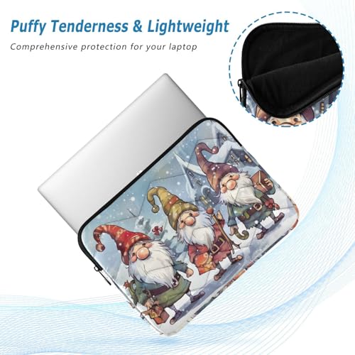 Funda para portátil 13-14 pulgadas impermeable con diseño de gnomos miniatura 5