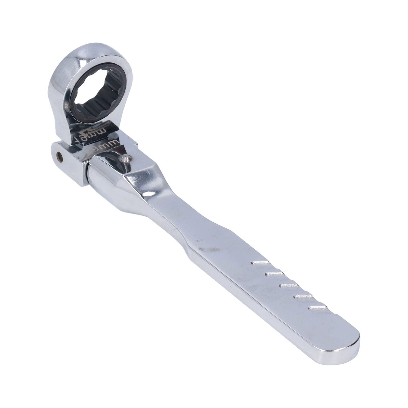 Jeu de 8 clés à cliquet, kit d'outils de clé à tête flexible, rotation flexible à 180 degrés pour l'entretien des tubes, clé à cliquet en acier allié avec têtes de 7 tailles et