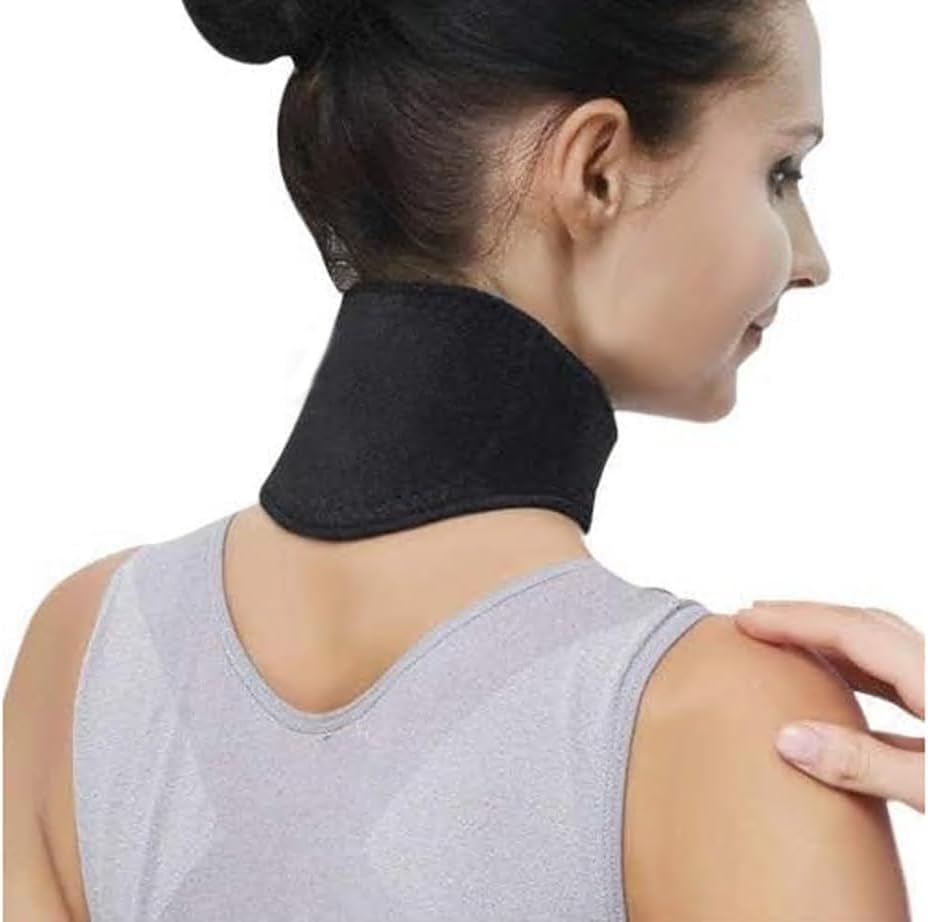 Neck Support Warm Comfortable Pain relief with self heating magnetic Tourmaline, Neck heat pad, for stress Relief Neck support Unisex