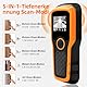 Daakro 5-in-1 Leitungssucher, Handheld Draht-Metall-Wandscanner mit Farb-LCD-Display und Kalibrierungsalarm Elektronischer Wandscanner,zum Auffinden der Mitte und der Kanten von Holz-Metallwänden