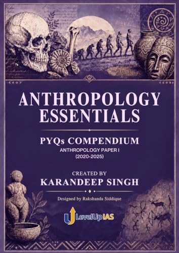 Image of Anthropology Essentials PYQs Compendium Paper I & Paper II Combo Set for UPSC CSE Mains Optional | 2020-2025 Previous Year Questions | Karandeep Singh | LevelUp IAS | 1.25 inches