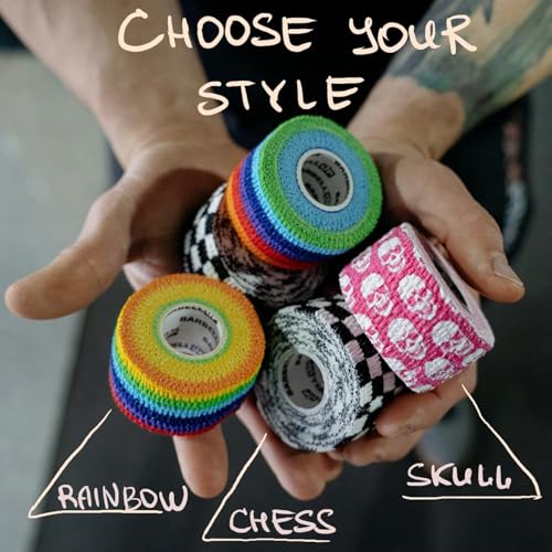 Barbell UP Sticky Baumwolle Hook Grip Tape für Cross Training - [6m x 38mm] - Finger Tape für Krafttraining, Gewichtheben, Powerlifting, Lifting Sport Tape, Weightlifting Thumb Tape für Fitness