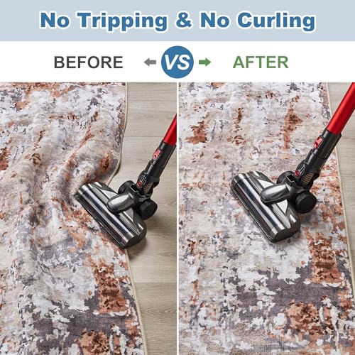 Rug Tape Carpet Corner Grippers: 10 PCS Non Slip Rug Stickers for Hardwood Floors Anti Slip Rug Grip Carpet Stickers for Area Rugs - Adhesive Rug Pads Rug Stoppers to Prevent Sliding White