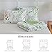 Joyreap 2 Pieces Quilt Set Twin, Floral Green n White Design, Soft n Cozy Microfiber Quilt, Bedspread Bed Cover for All Season, 1 Quilt and 1 Pillow Sham- 68x86 inches