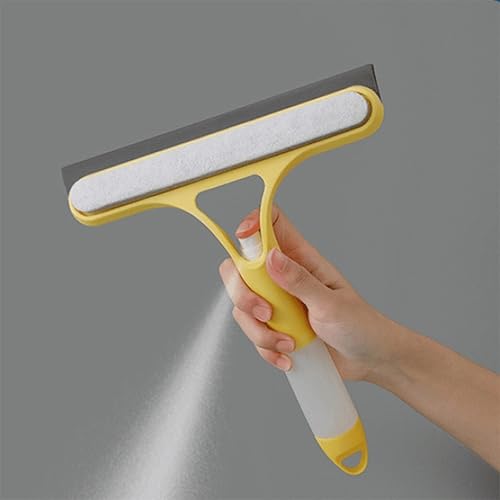 Miniatura 4 de Rascador de vidrio con rociador de agua de doble cara para el hogar, multifunción, limpieza de vidrio, limpiador de baño, lavado del hogar,