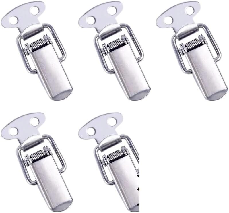 6PCS Toggle Latches Spring Loaded Clamp Clip Case Box Latch Catch Toggle Tension Lock Lever Clasp Closures Crate Lock Snap Lock(6pcs M)