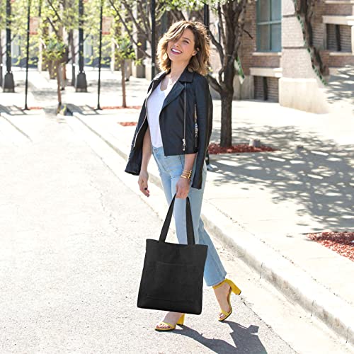 Bolso Tote Corduroy Kememo con Cierre y Gran Capacidad miniatura 4
