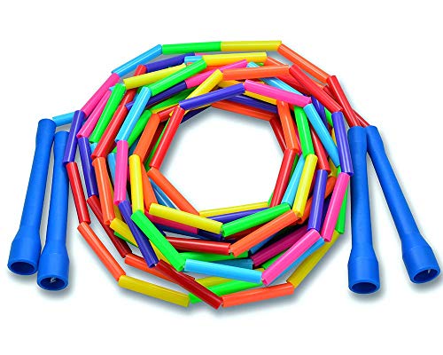Buy Jump Ropes Beaded Double Dutch Jump Rope, Rainbow