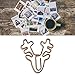 Christmas Paper Clips, Paperclips, 100Pcs Retro Multi Purpose Cute Paper Clips, Cute Paper Clips Wrapping Paper Clips for Office Supplies School Gifts Wedding Decoration (Deer Head)