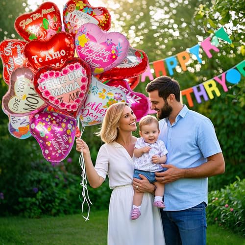 36Pcs-Mothers-Day-Balloons-Happy-Mom-Foil-Mylar-Day-Balloons-Mama-Red-Heart-Balloons-for-for-Best-Mom-Ever-Mom-Birthday-Party-Decoration 36Pcs Mothers Day Balloons Happy Mom Foil Mylar Day Balloons Mama Red Heart Balloons for for Best Mom Ever Mom Birthday Party Decoration