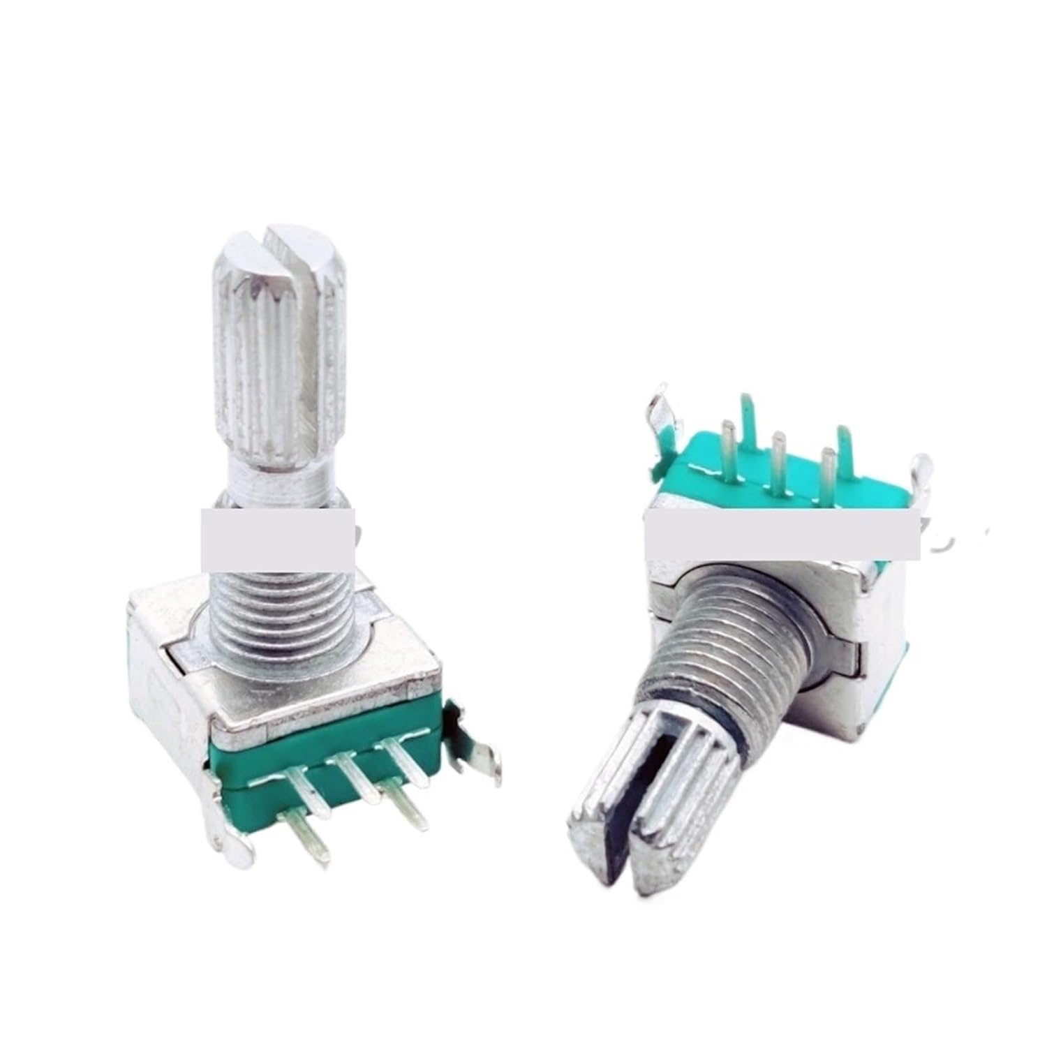 2PCS EC11 Horizontal 360 Degree Rotation Digital Encoder 5-Pins 20-Bit with Press Switch Encoder 5-Pin Flower Handle 20mm Potentiometer
