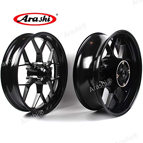 Arashi Wheel Rim Front and Rear for HONDA CBR600RR 2007-2017 Motorcycle Accessories CBR 600 RR CBR600 600RR 600CC Black 2008 2009 2010 2011 2012 2013 2014 2015 2016