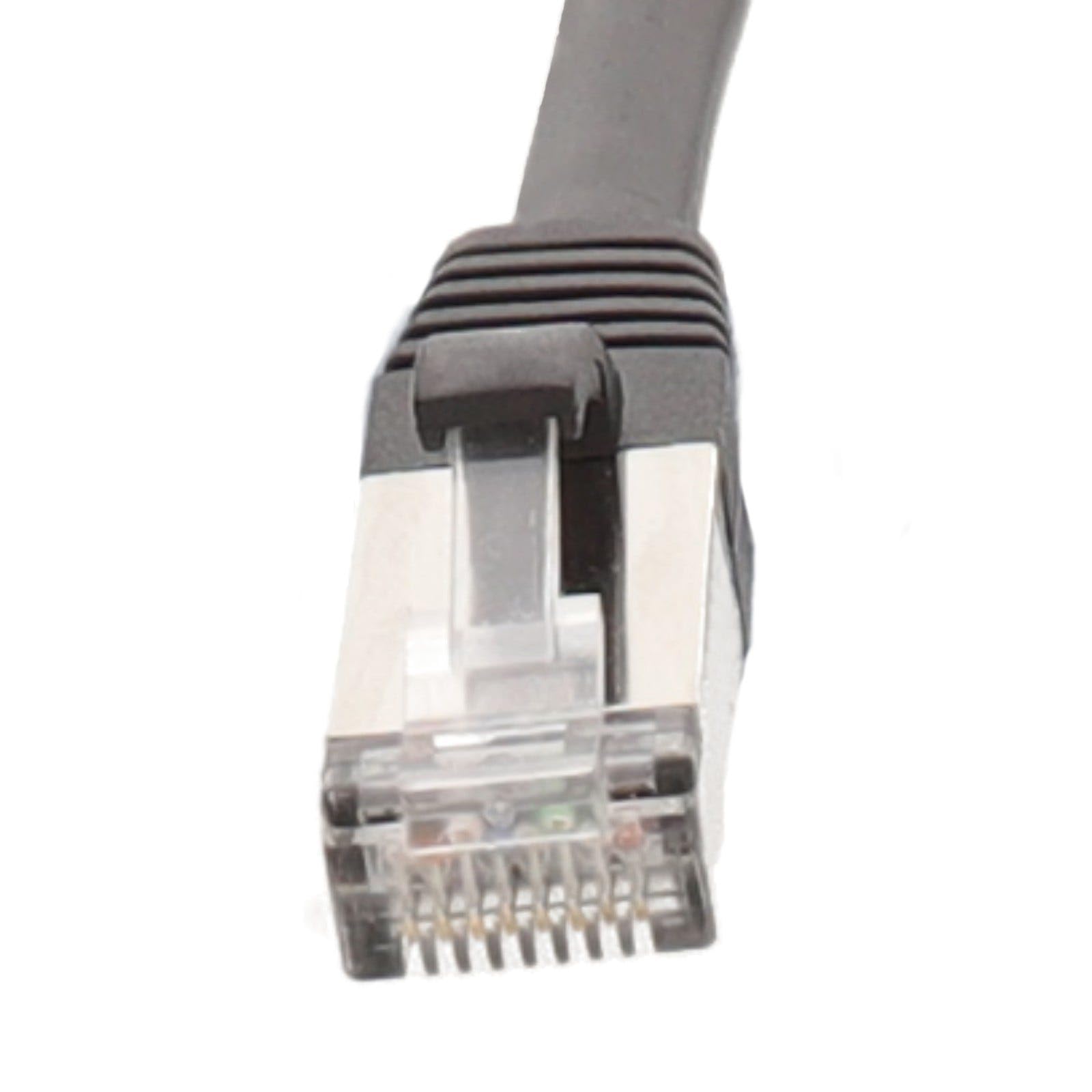 kenable Cavo di Rete CAT6A Esterno SSTP in Rame 10 Gigabit Ethernet da Esterno 25 m [25 metri/25m] Nero