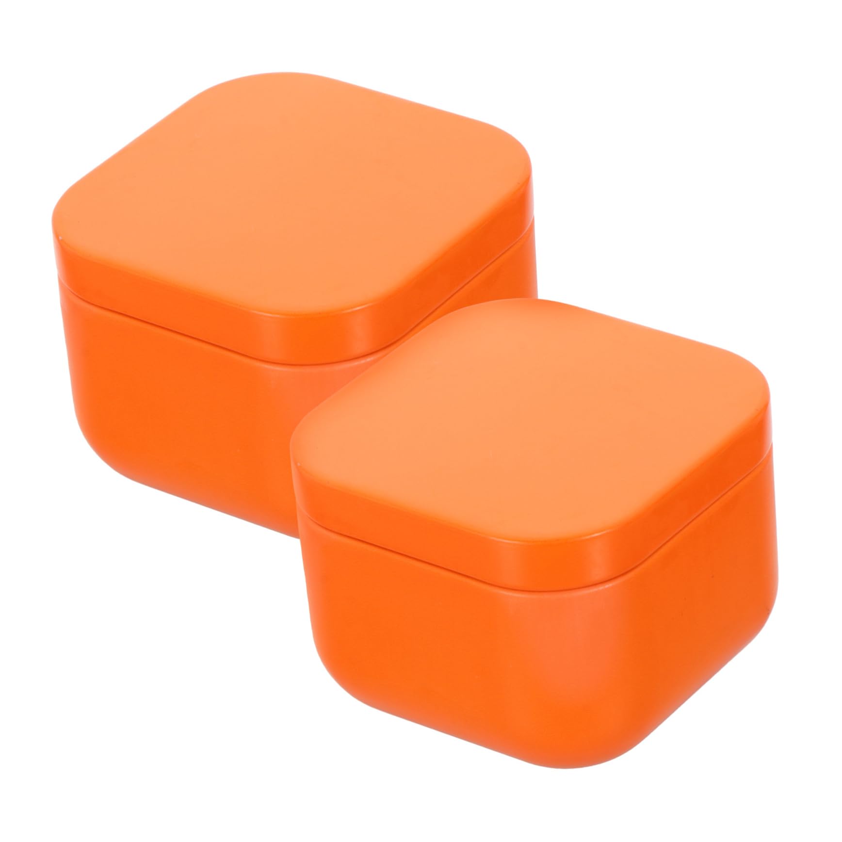 Beatifufu 2pcs Tinplate Square Candle Tins for Scented Wax Candles Small Storage Containers for Tealights Wedding Decor and Party Favors Compact Design for